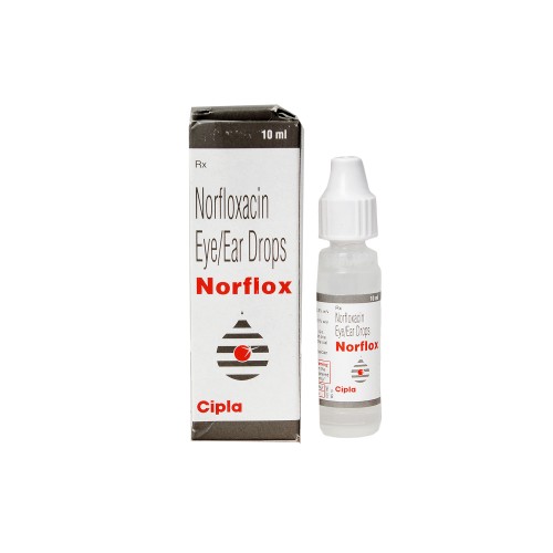 Norflox Eye Drop - 0.3% (10 ml) Eye Drop (Chibroxin)