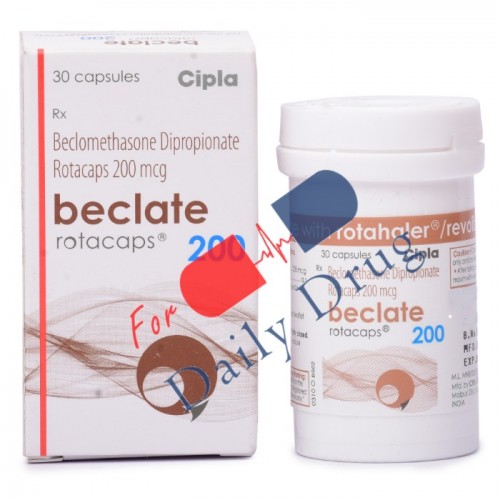 Beclate Rotacaps - 200 mcg (Beclovent)