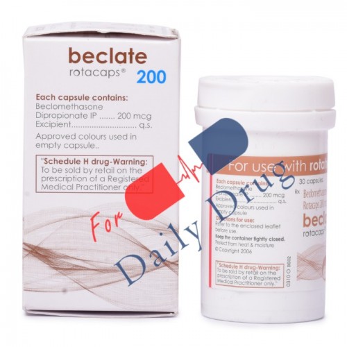 Beclate Rotacaps - 200 mcg (Beclovent)