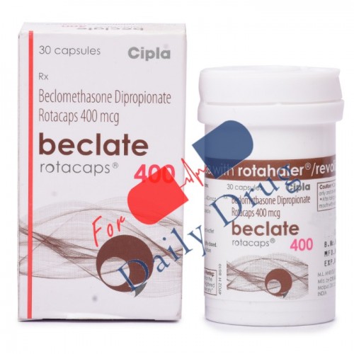 Beclate Rotacaps - 400 mcg (Beclovent)
