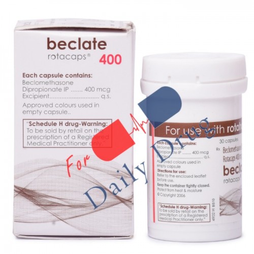 Beclate Rotacaps - 400 mcg (Beclovent)