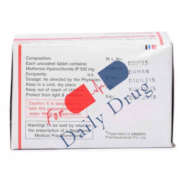 Bigomet - 500 mg (Glucophage)
