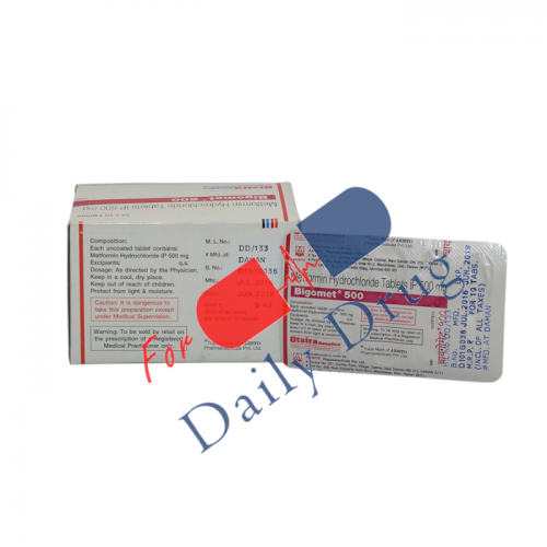 Bigomet - 500 mg (Glucophage)