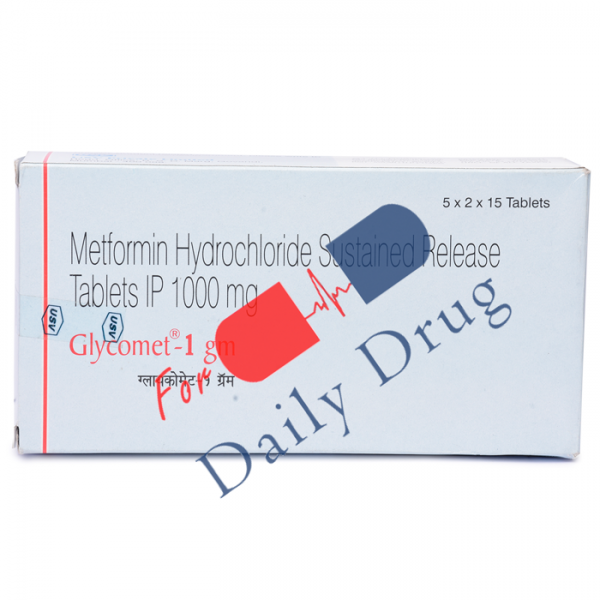 Glycomet SR - 1000 mg (Glucophage)