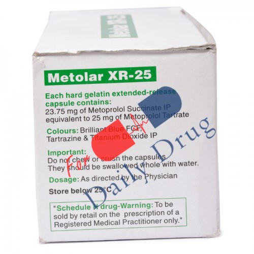 Metolar XR - 25 mg (Toprol XL)