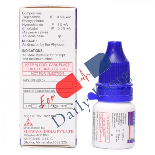 Tropicacyl - Eye drop of 3 ml (Mydral)