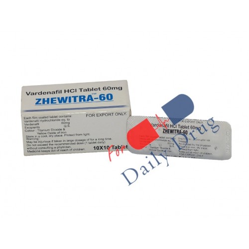 Zhewitra 60 mg (Levitra is main patent drug brand in US for the salt verdanafil hcl. Other brand is Staxyn for the same.)